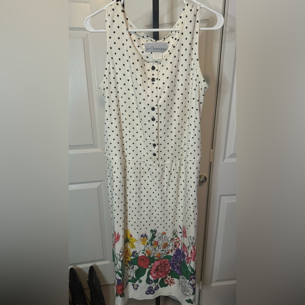 VTG Polka Dot and Floral Dress